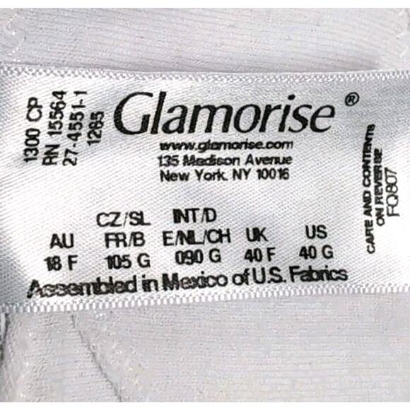 GLAMORISE MagicLift Front-Close No Wire Posture Bra US 40G UK 40F White Magic - Picture 8 of 9